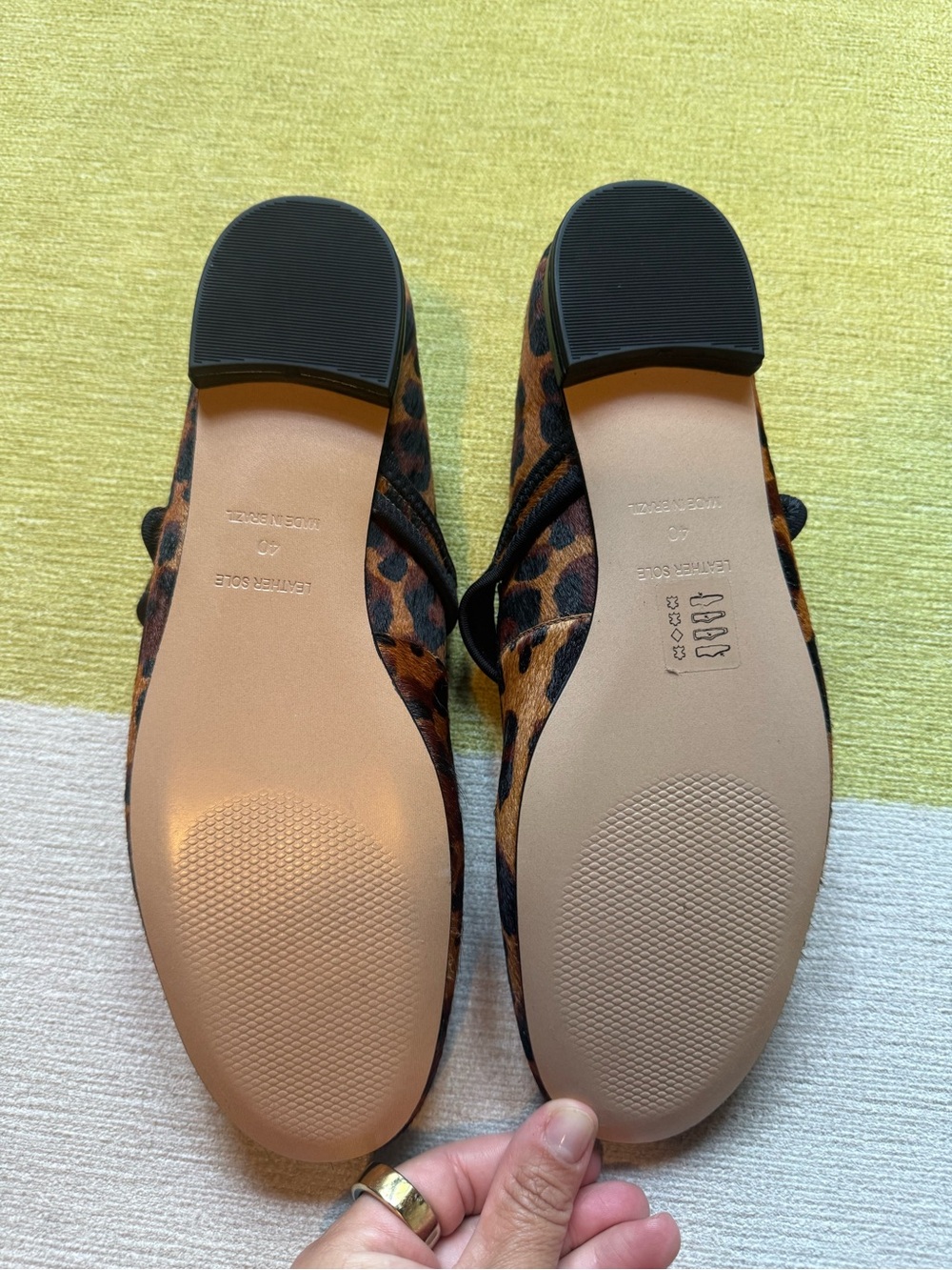 Anthropologie Maeve Leopard Print Mary Jane Flats EU40 - Picture 8 of 9